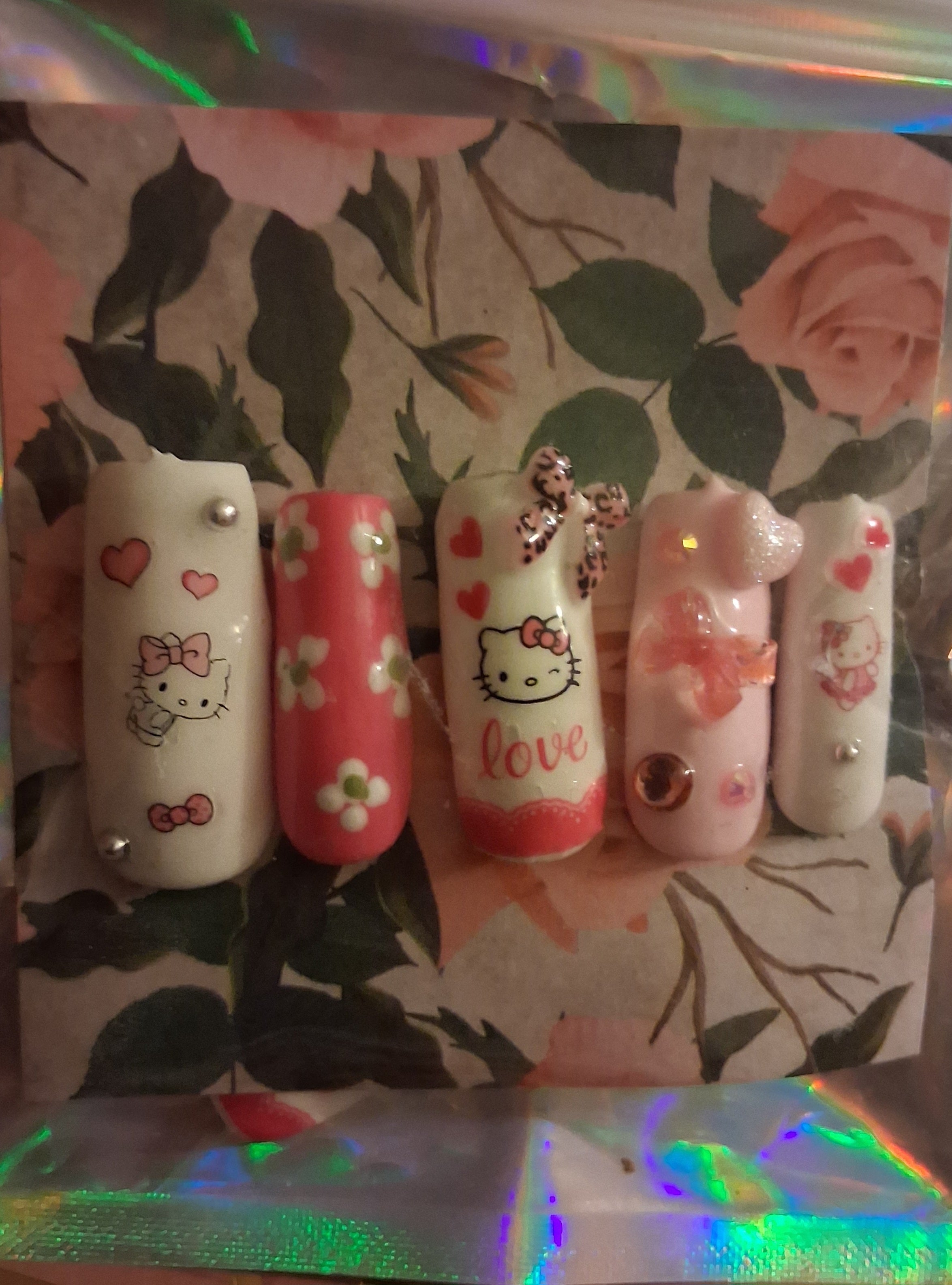 Press-On Nails (Hello Kitty)