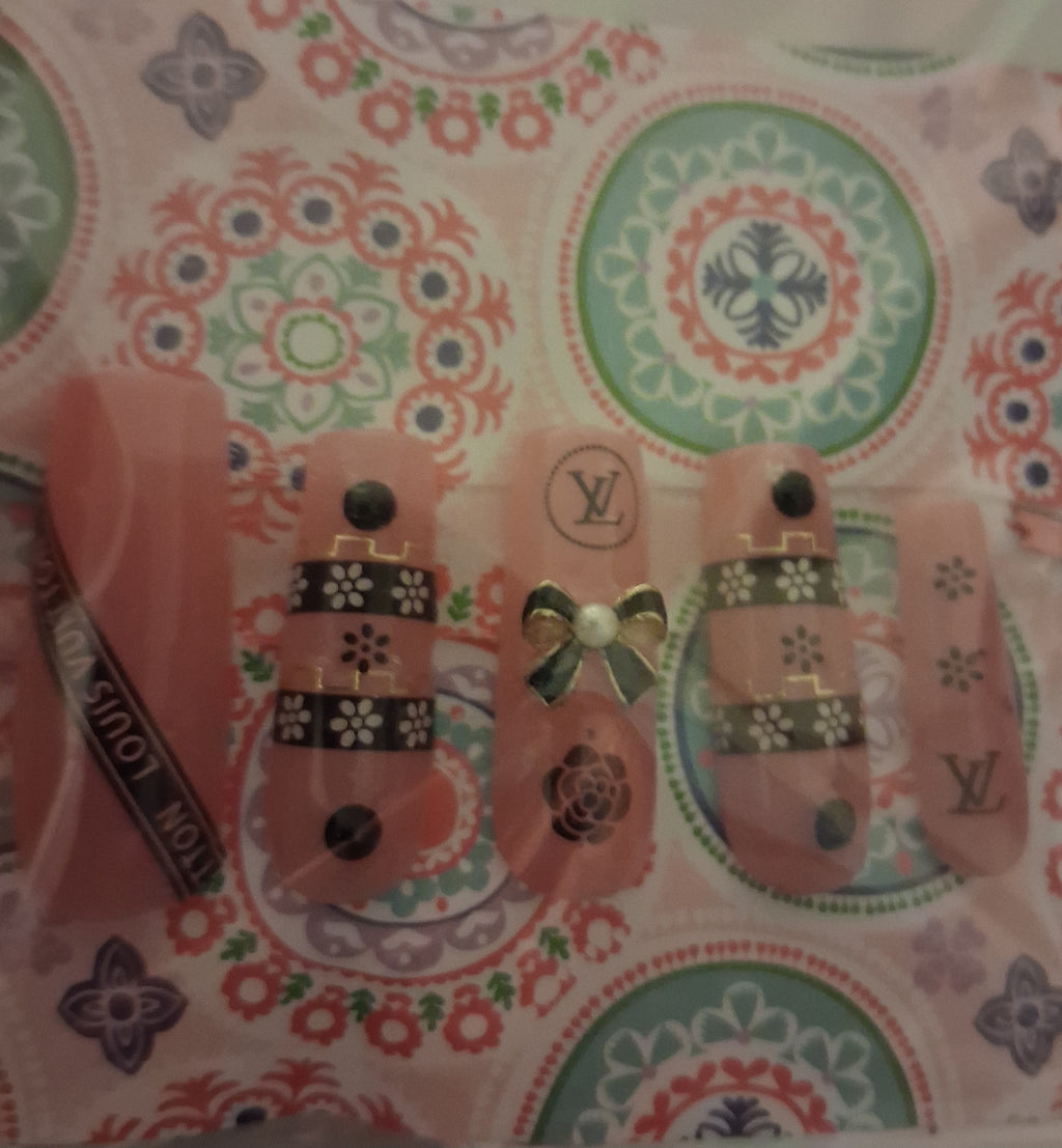 Designer Press-On Nails (Grape Jelly)
