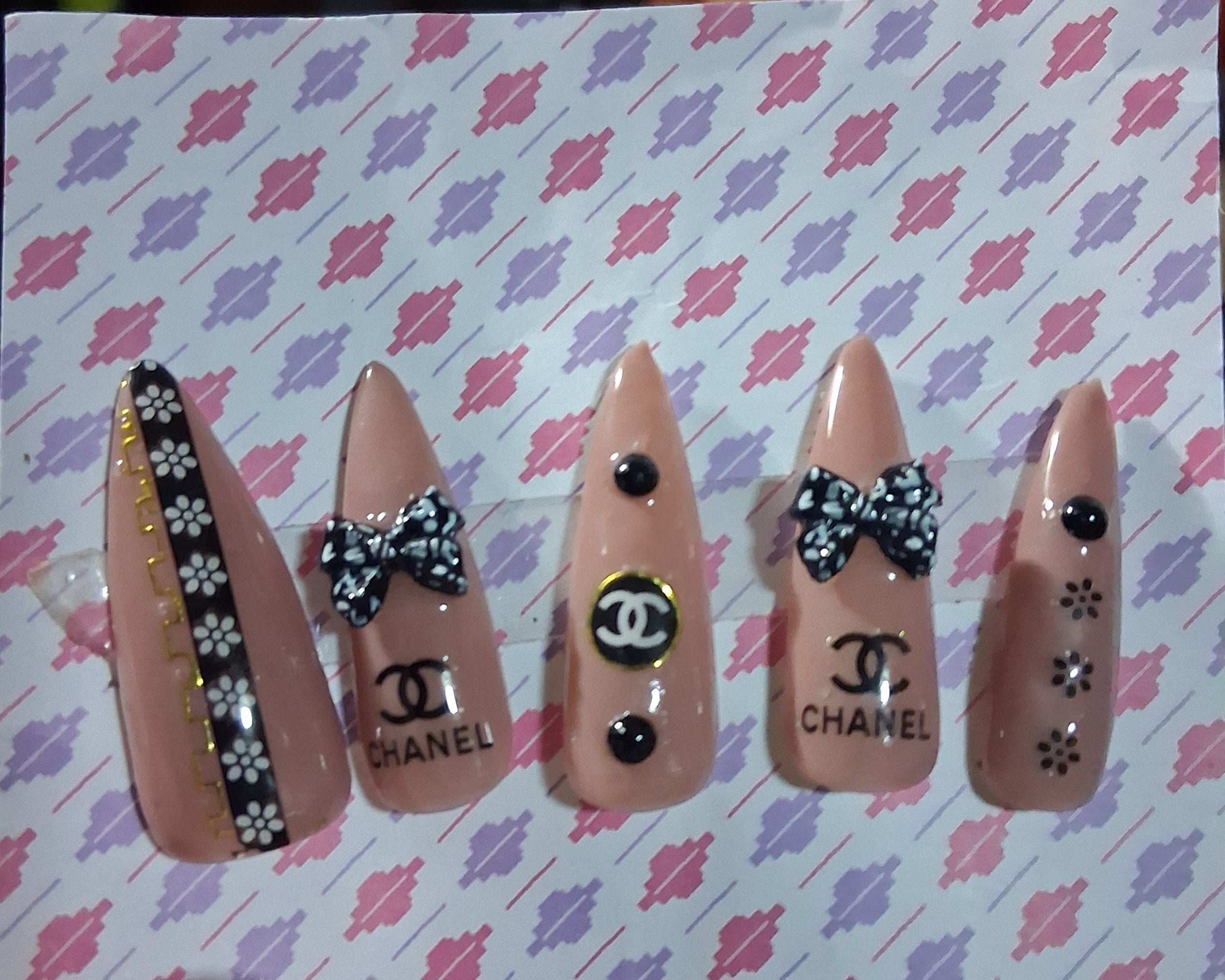 Designer Press-On Nails (Grape Jelly)