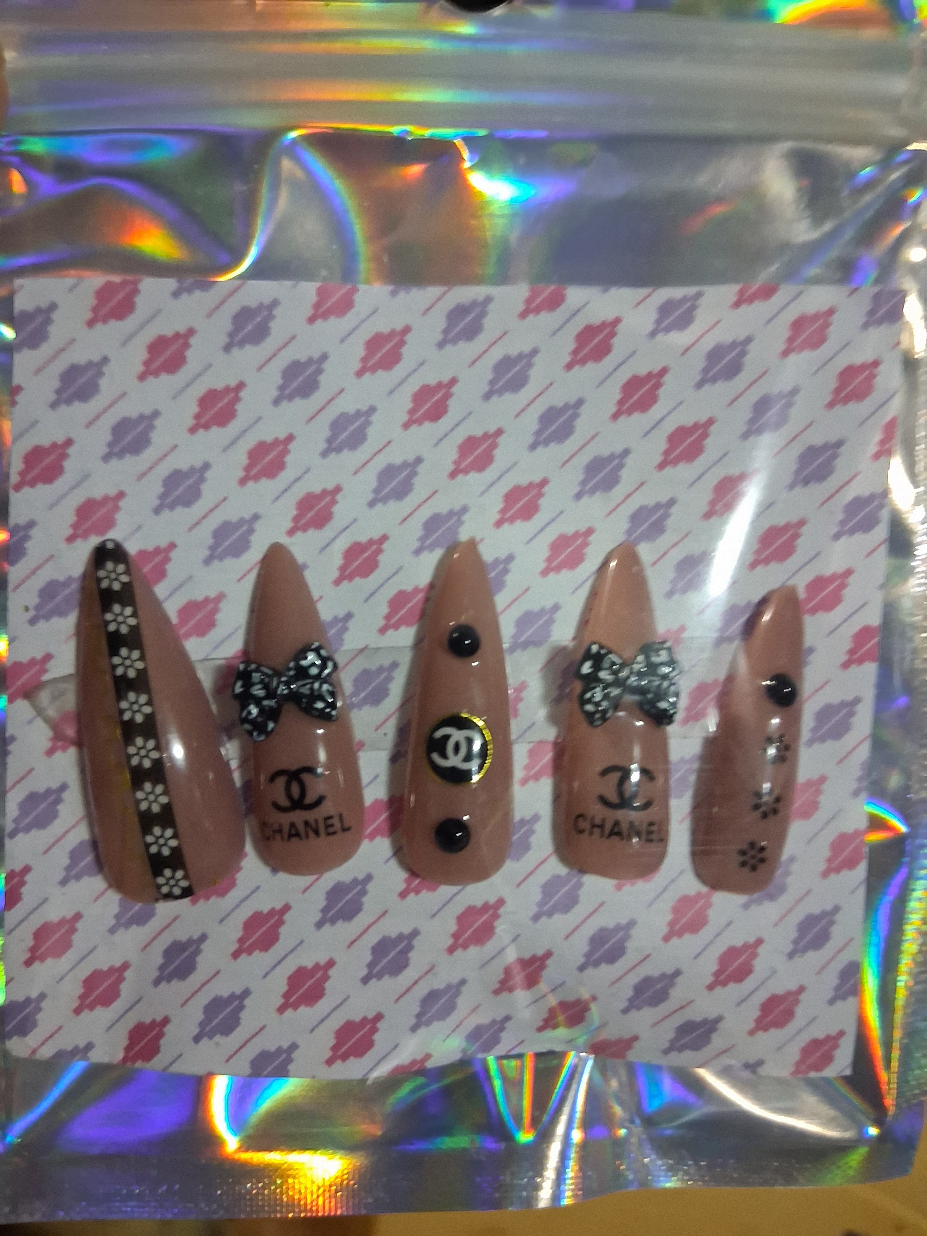 Designer Press-On Nails (Grape Jelly)