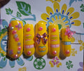 Designer Press-On Nails (Yellow)